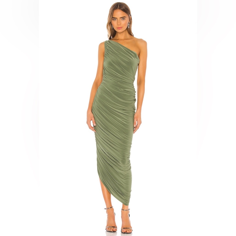 Norma Kamali Diana Gown Celadon
